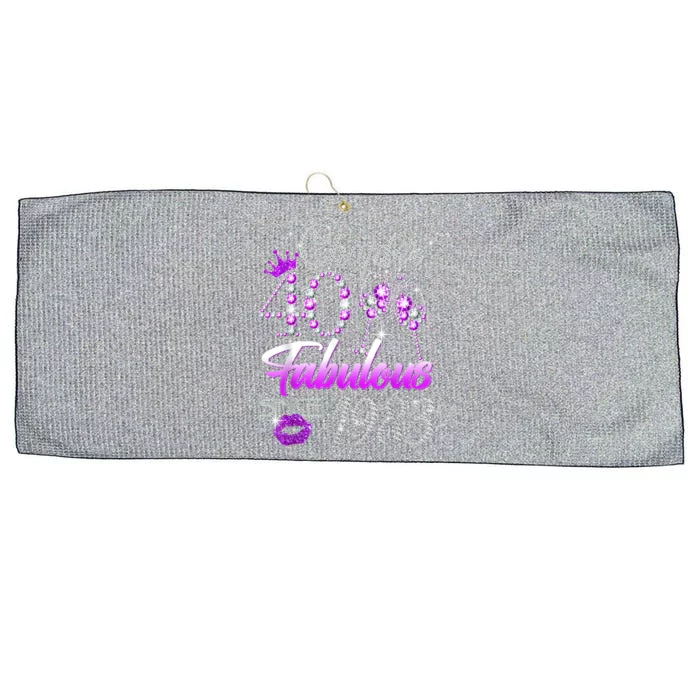 Chapter 40 Fabulous Since 1983 40th Birthday Queen Large Microfiber Waffle Golf Towel