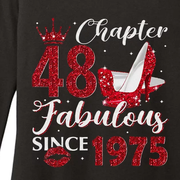 Chapter 48 Fabulous Since 1975 48Th Birthday Gift For Women Womens CVC Long Sleeve Shirt