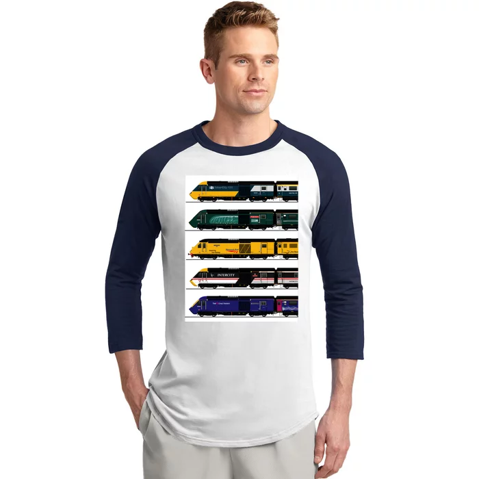 Class 43 Intercity 125 Locomotives Baseball Sleeve Shirt