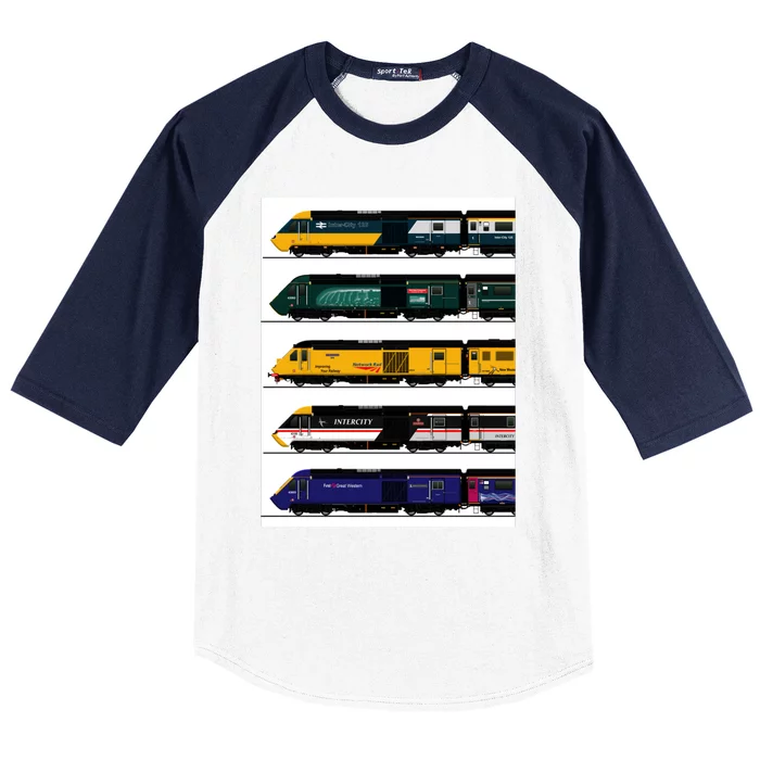 Class 43 Intercity 125 Locomotives Baseball Sleeve Shirt