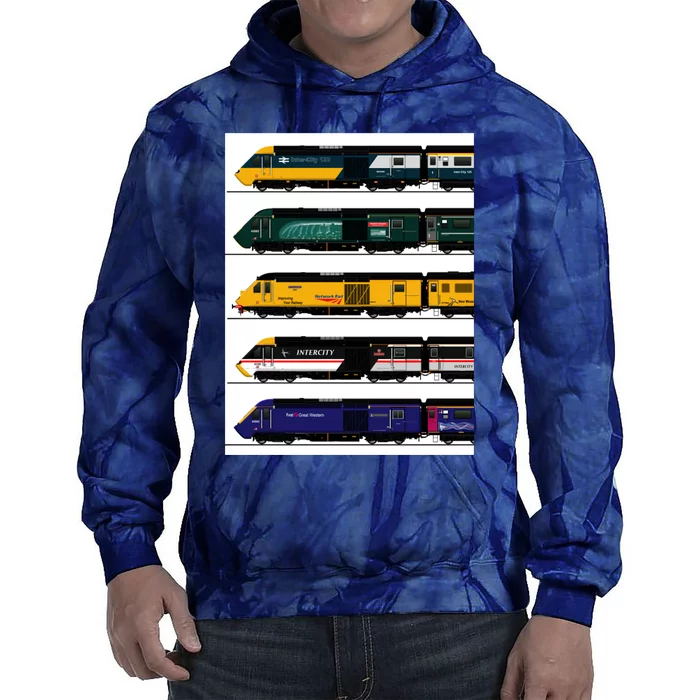 Class 43 Intercity 125 Locomotives Tie Dye Hoodie