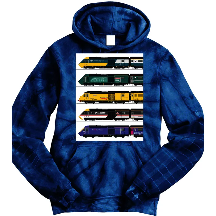 Class 43 Intercity 125 Locomotives Tie Dye Hoodie