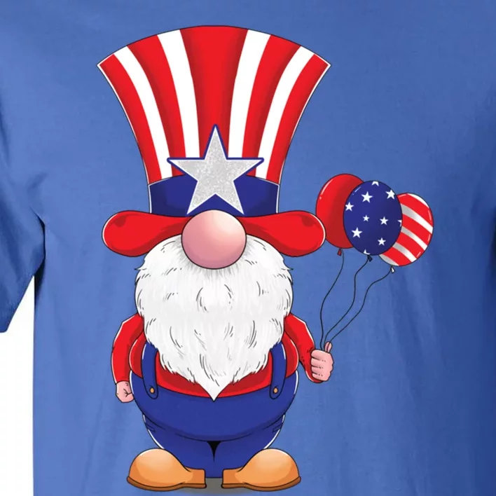 Cute 4th July Gnome Gift Tall T-Shirt