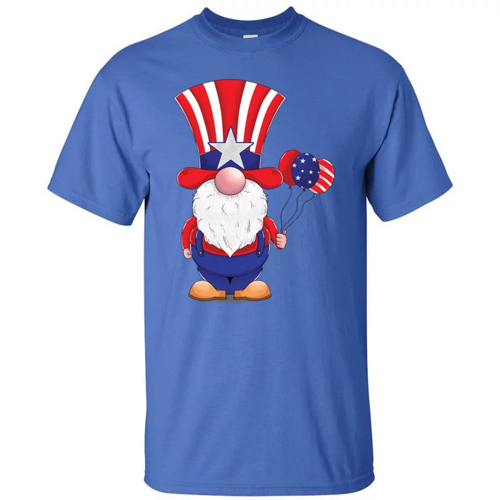 Cute 4th July Gnome Gift Tall T-Shirt