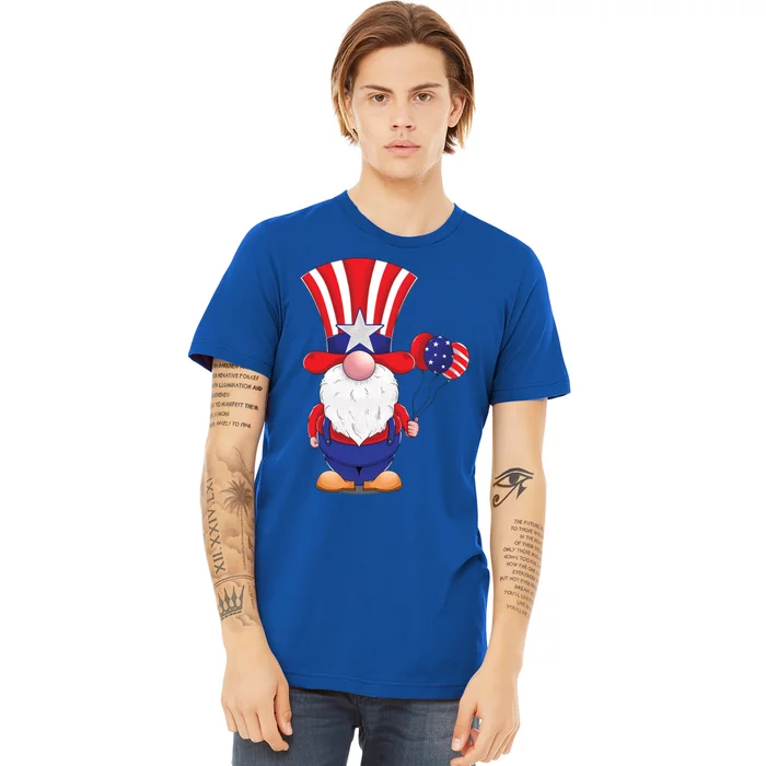 Cute 4th July Gnome Gift Premium T-Shirt