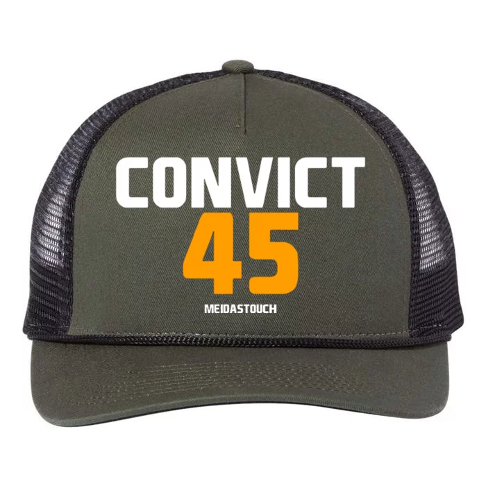 Convict 45 No One Man Or Woman Is Above The Law Retro Rope Trucker Hat Cap