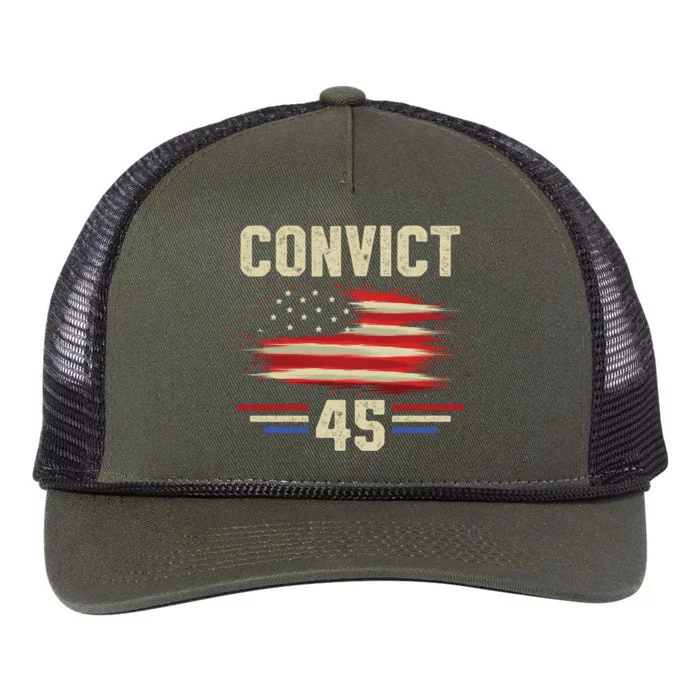 Convict 45 No One Man Or Woman Is Above The Law Retro Rope Trucker Hat Cap