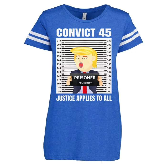 Convict 45 No One Is Above The Law Funny Enza Ladies Jersey Football T-Shirt