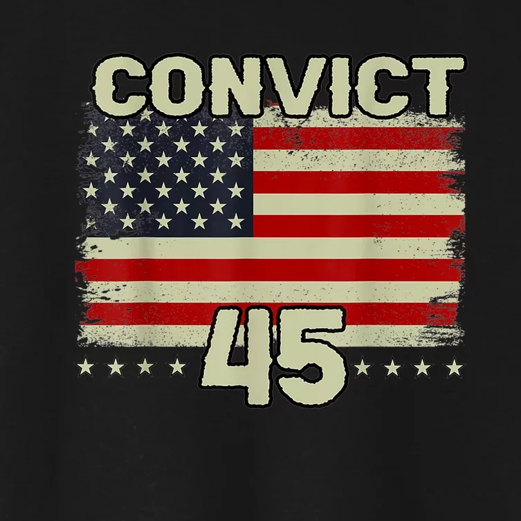 Convict 45 No One Man Or Woman Is Above The Law Women's Crop Top Tee