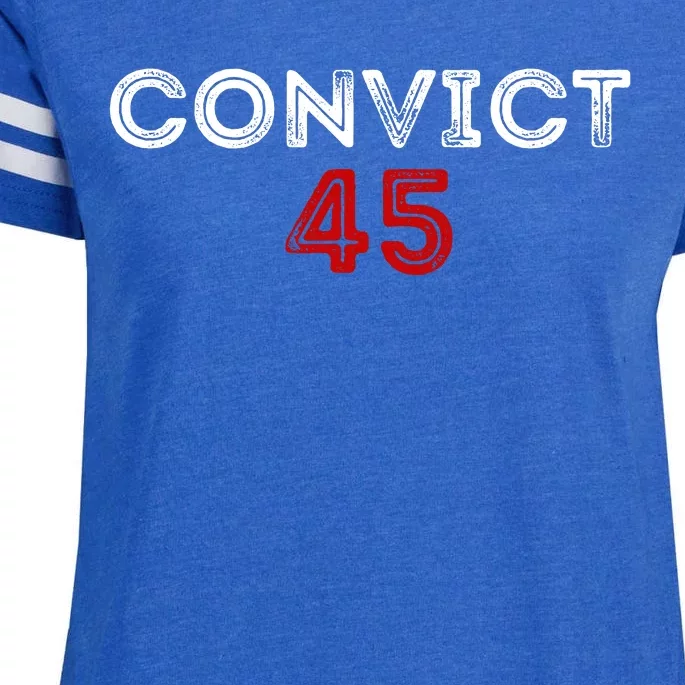 Convict 45 No One Man Or Woman Is Above The Law Enza Ladies Jersey Football T-Shirt