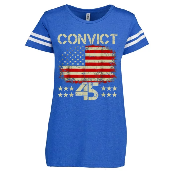 Convict 45 No One Man Or Woman Is Above The Law Enza Ladies Jersey Football T-Shirt