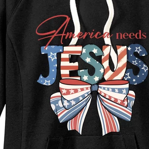 Coquette 4th Of July Christian Quotes Women's Fleece Hoodie