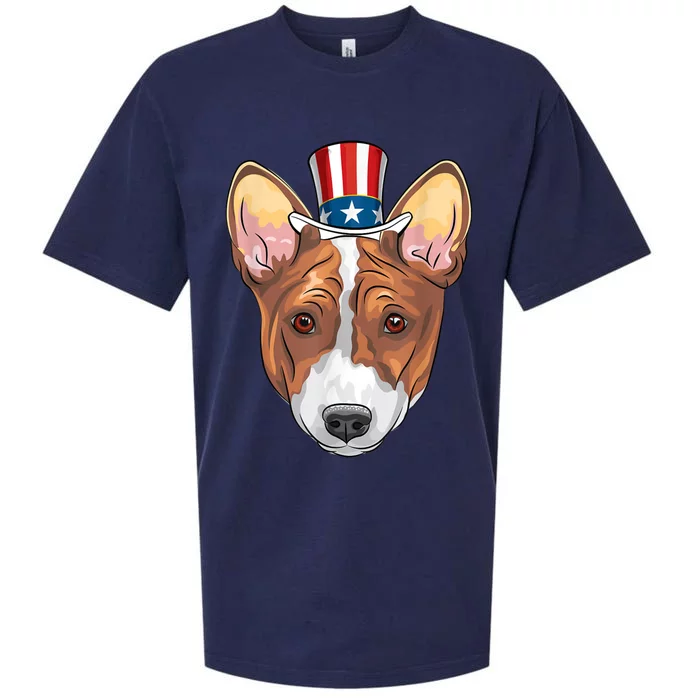 Corgi 4th Of July Dog Lover Men Women American Flag Sueded Cloud Jersey T-Shirt