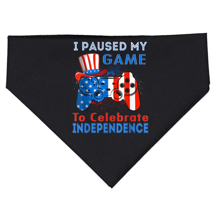 Celebrate 4th Of July America Independence July 4th USA-Made Doggie Bandana