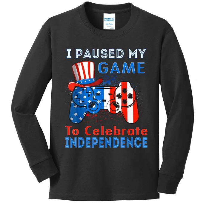 Celebrate 4th Of July America Independence July 4th Kids Long Sleeve Shirt