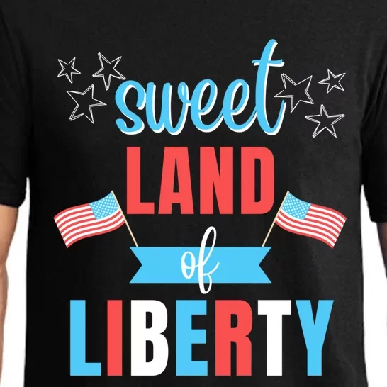 Cute 4th Of July Or Memorial Day Sweet Land Of Liberty Gift Pajama Set