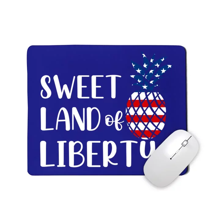 Cute 4th Of July Gift Sweet Land Of Liberty Gift Mousepad