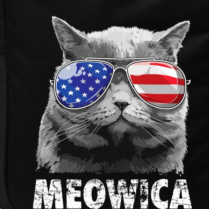 Cat 4th Of July Meowica Merica USA American Flag Impact Tech Backpack