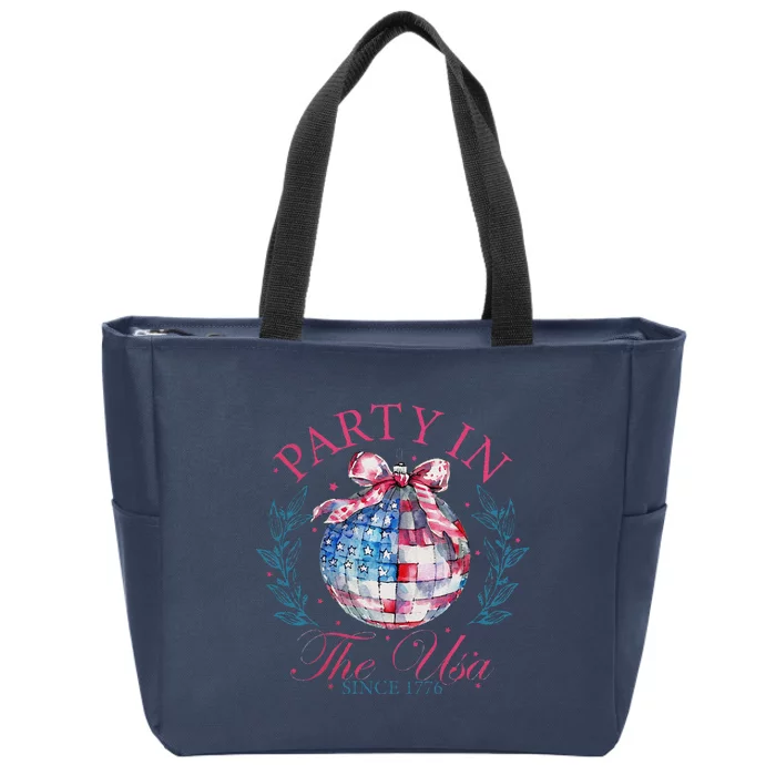 Coquette 4th Of July American Girly Zip Tote Bag