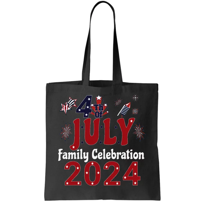 Celebrate 4th Of July 2024 With Family Matching Group Tote Bag