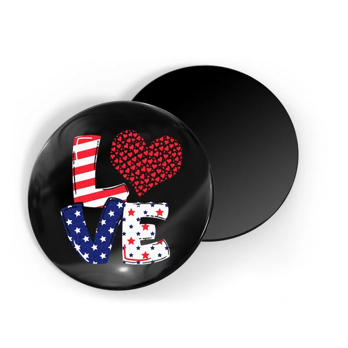 Celebrate 4th Of July America Independence Love Girl Women Magnet