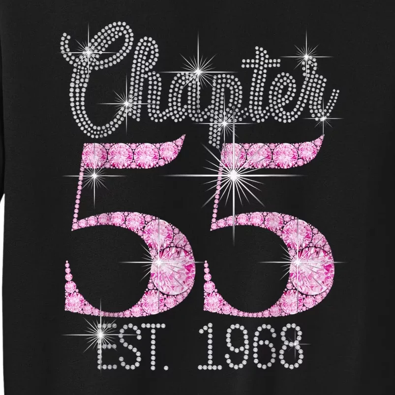 Chapter 55th Birthday Est 1968 Birthday Gift Tall Sweatshirt