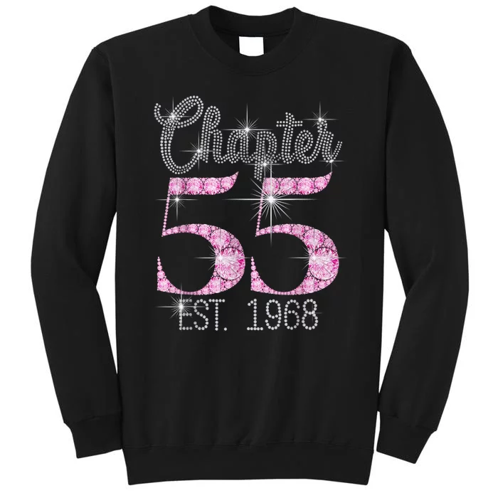 Chapter 55th Birthday Est 1968 Birthday Gift Tall Sweatshirt