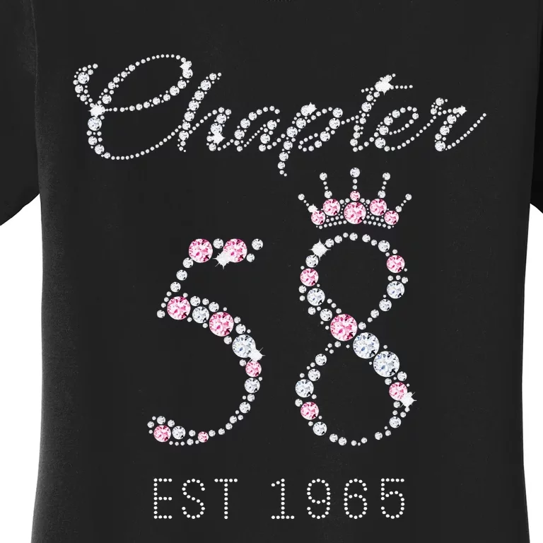 Chapter 58 EST 1965 58Th Birthday Gift For Cute Women's T-Shirt