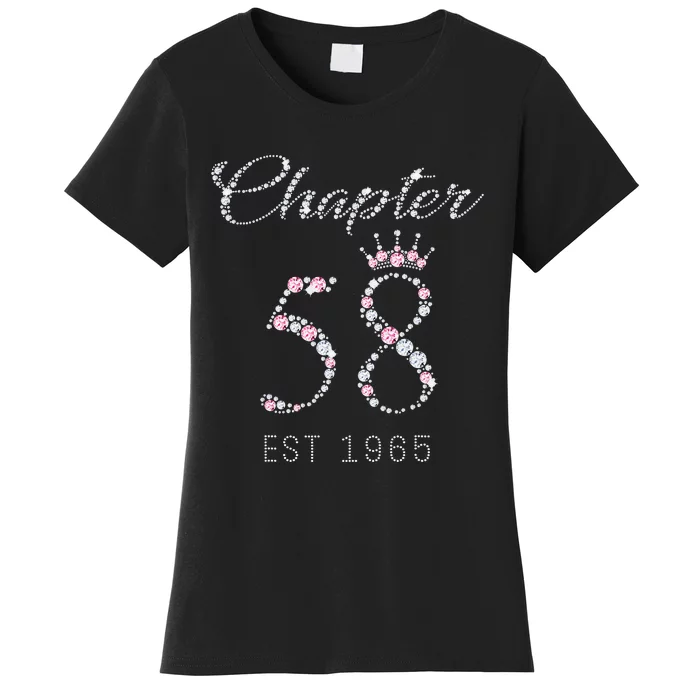 Chapter 58 EST 1965 58Th Birthday Gift For Cute Women's T-Shirt