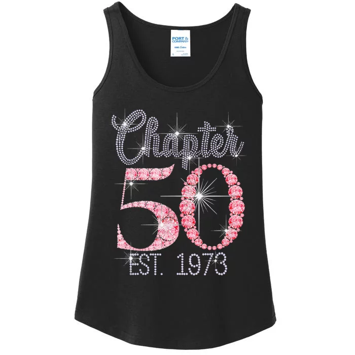 Chapter 50 EST 1973 50Th Birthday Gift For Love Ladies Essential Tank