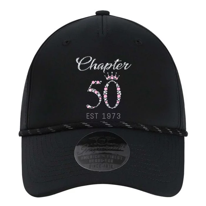 Chapter 50 EST 1973 50Th Birthday Gift For Womens Performance The Dyno Cap