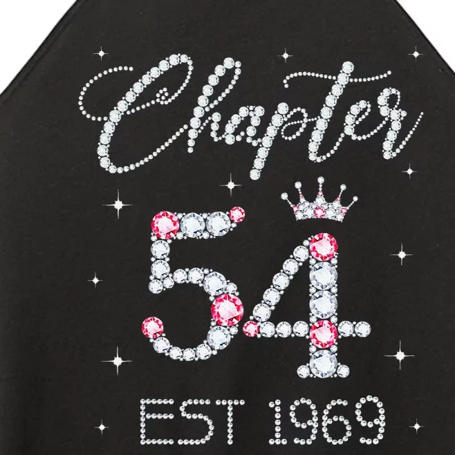 Chapter 54 EST 1969 54th Birthday Gift For Women Ladies Women’s Perfect Tri Rocker Tank