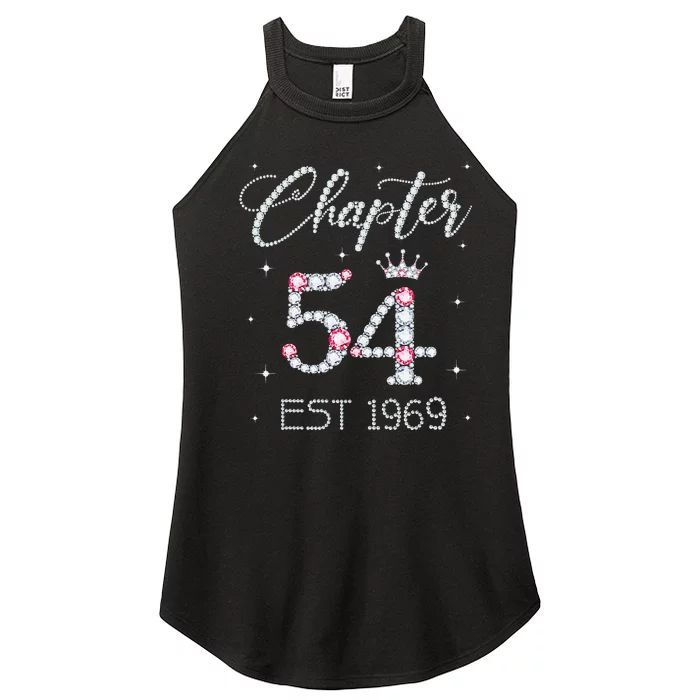 Chapter 54 EST 1969 54th Birthday Gift For Women Ladies Women’s Perfect Tri Rocker Tank