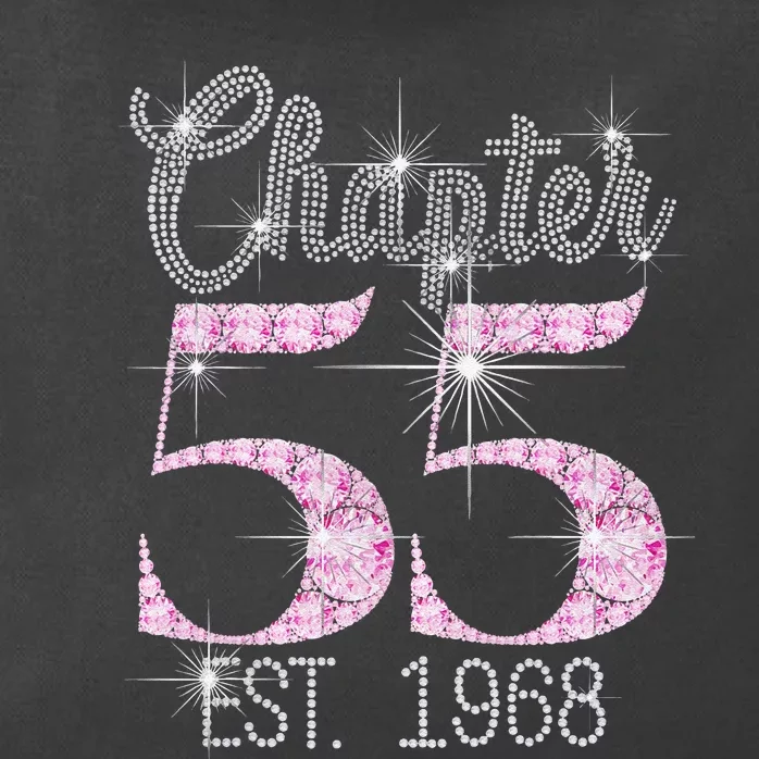 Chapter 55 EST 1968 55th Birthday Gift For Cute Zip Tote Bag