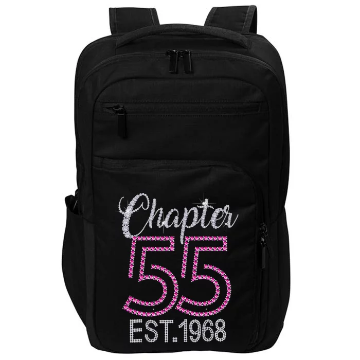 Chapter 55 EST 1968 55th Birthday Gift For Womens Impact Tech Backpack