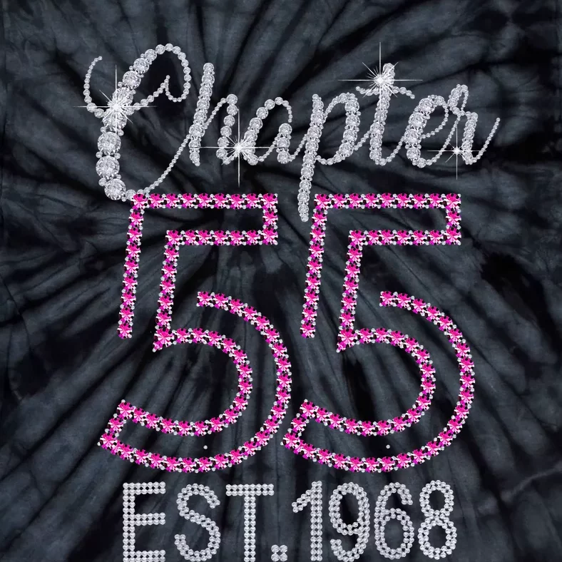 Chapter 55 EST 1968 55th Birthday Gift For Womens Tie-Dye T-Shirt