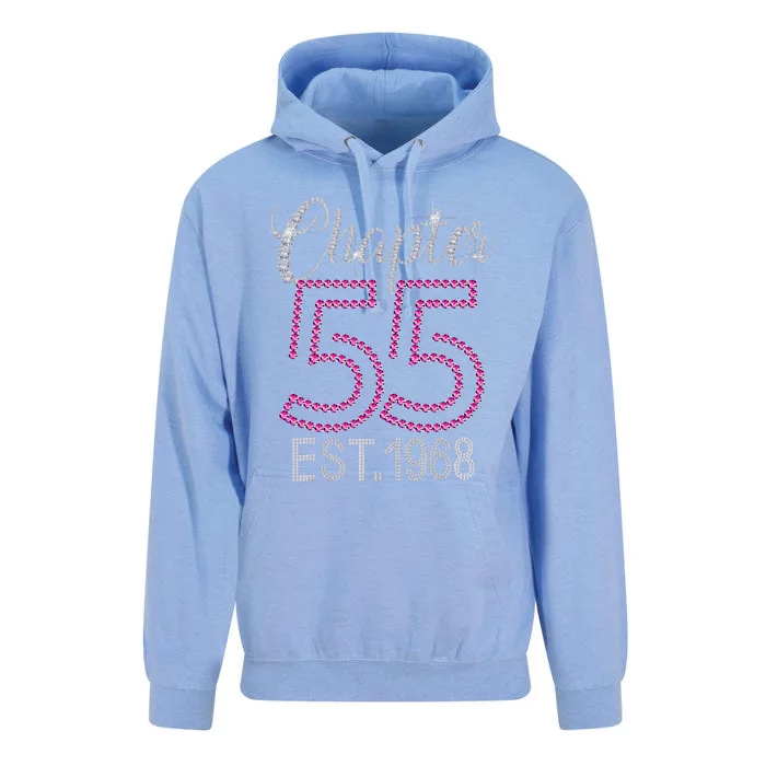 Chapter 55 EST 1968 55th Birthday Gift For Womens Unisex Surf Hoodie