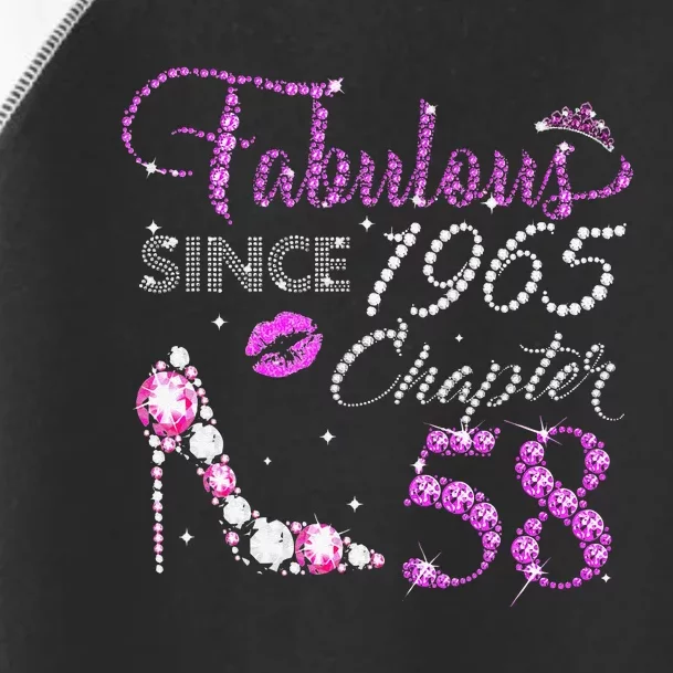 Chapter 58 Fabulous Since 1965 58th Birthday High Heels Toddler Fine Jersey T-Shirt