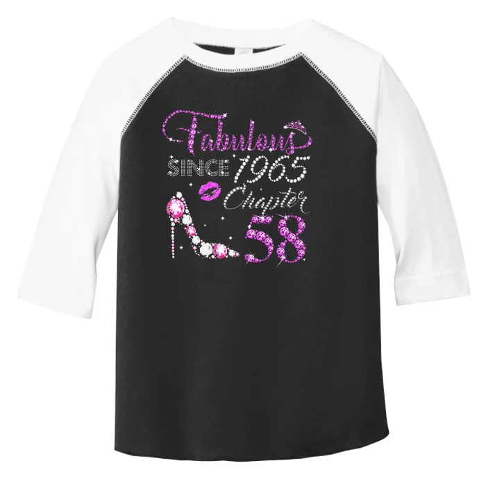 Chapter 58 Fabulous Since 1965 58th Birthday High Heels Toddler Fine Jersey T-Shirt