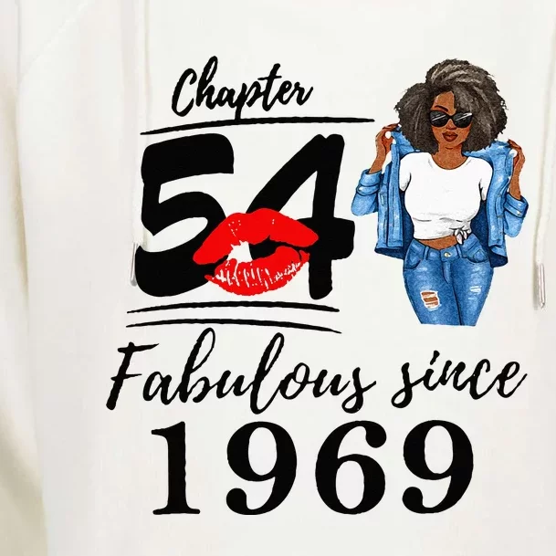 Chapter 54 Fabulous Since 1969 54th Birthday Womens Funnel Neck Pullover Hood