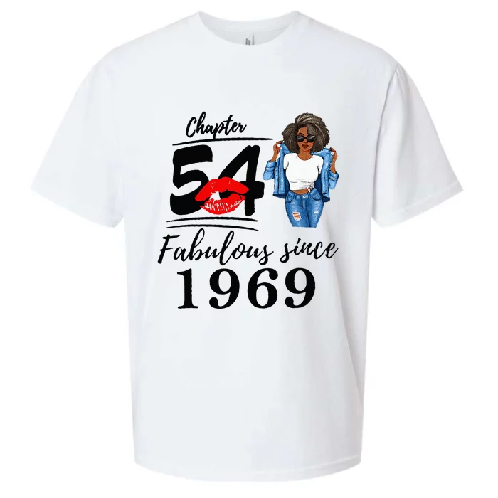 Chapter 54 Fabulous Since 1969 54th Birthday Sueded Cloud Jersey T-Shirt