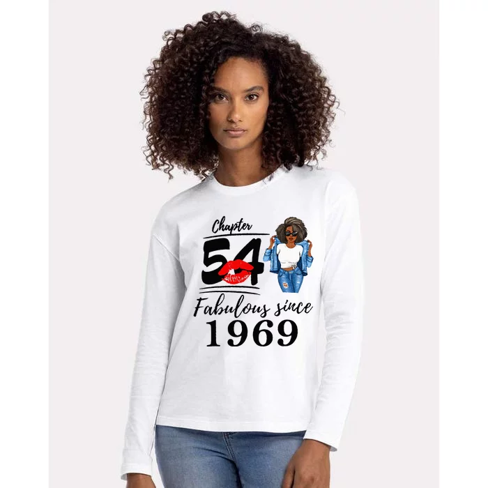 Chapter 54 Fabulous Since 1969 54th Birthday Womens Cotton Relaxed Long Sleeve T-Shirt