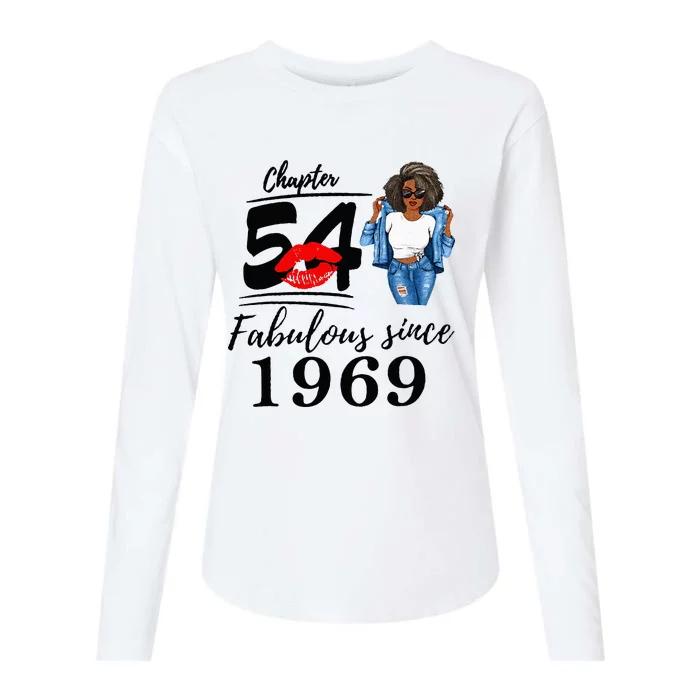 Chapter 54 Fabulous Since 1969 54th Birthday Womens Cotton Relaxed Long Sleeve T-Shirt