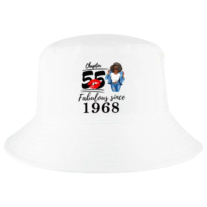 Chapter 55 Fabulous Since 1968 55th Birthday Cool Comfort Performance Bucket Hat