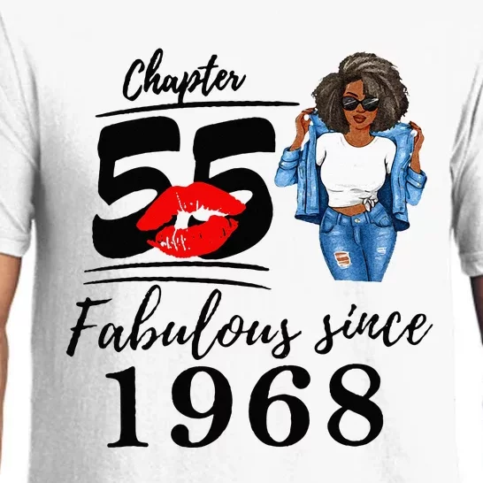 Chapter 55 Fabulous Since 1968 55th Birthday Pajama Set