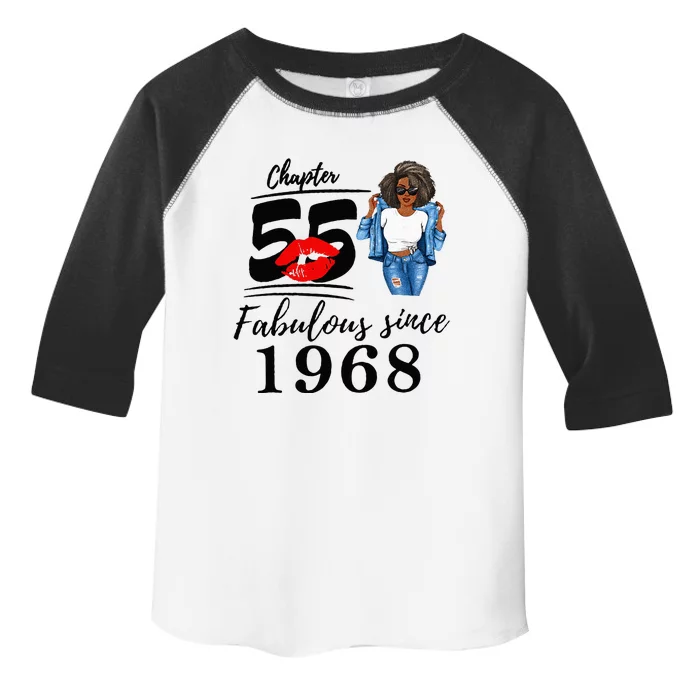 Chapter 55 Fabulous Since 1968 55th Birthday Toddler Fine Jersey T-Shirt