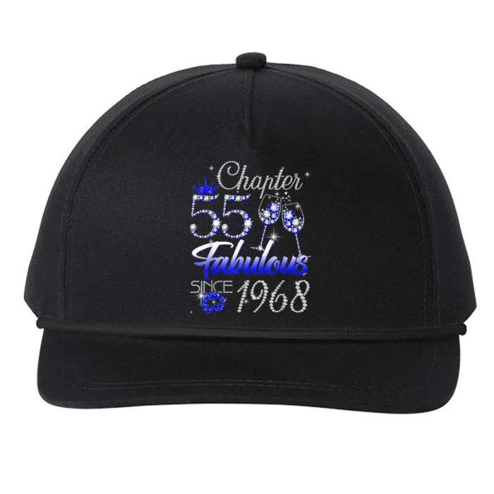 Chapter 55 Fabulous Since 1968 55th Birthday Queen Snapback Five-Panel Rope Hat