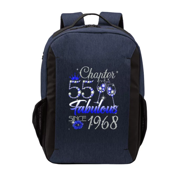 Chapter 55 Fabulous Since 1968 55th Birthday Queen Vector Backpack