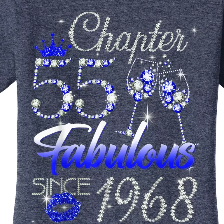 Chapter 55 Fabulous Since 1968 55th Birthday Queen Women's T-Shirt