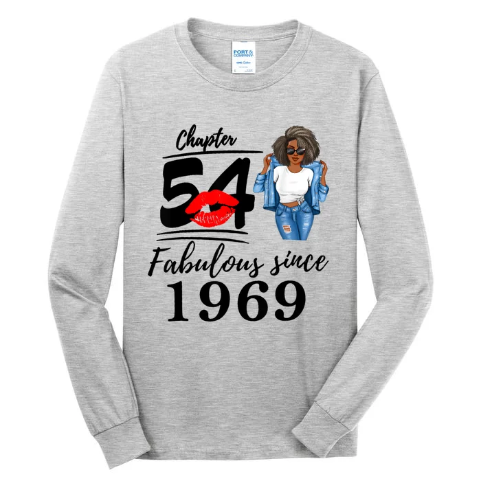 Chapter 54 Fabulous Since 1969 54th Birthday Tee For Black Tall Long Sleeve T-Shirt